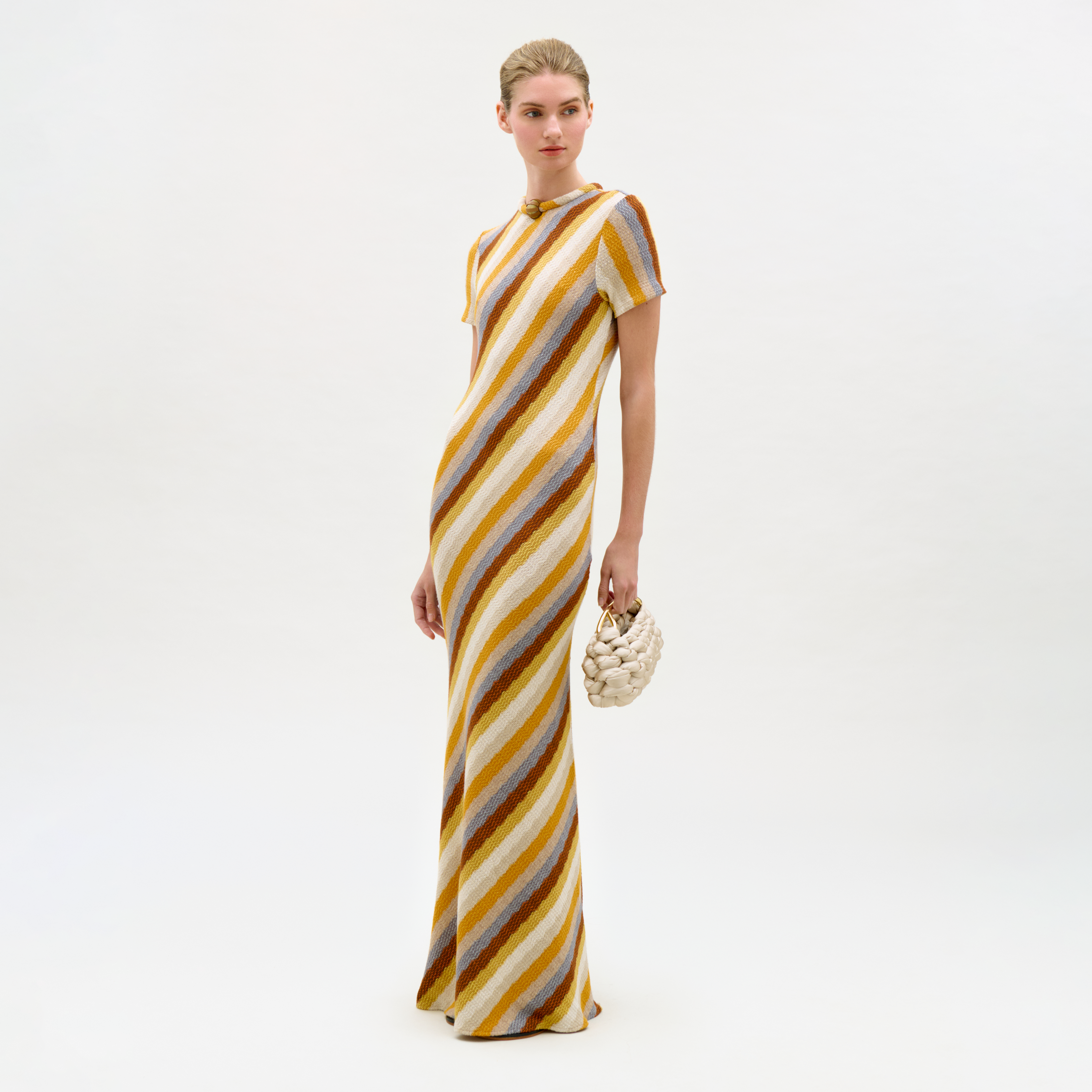 SILVIA TCHERASSI Allie Dress in Multi Color Stripes