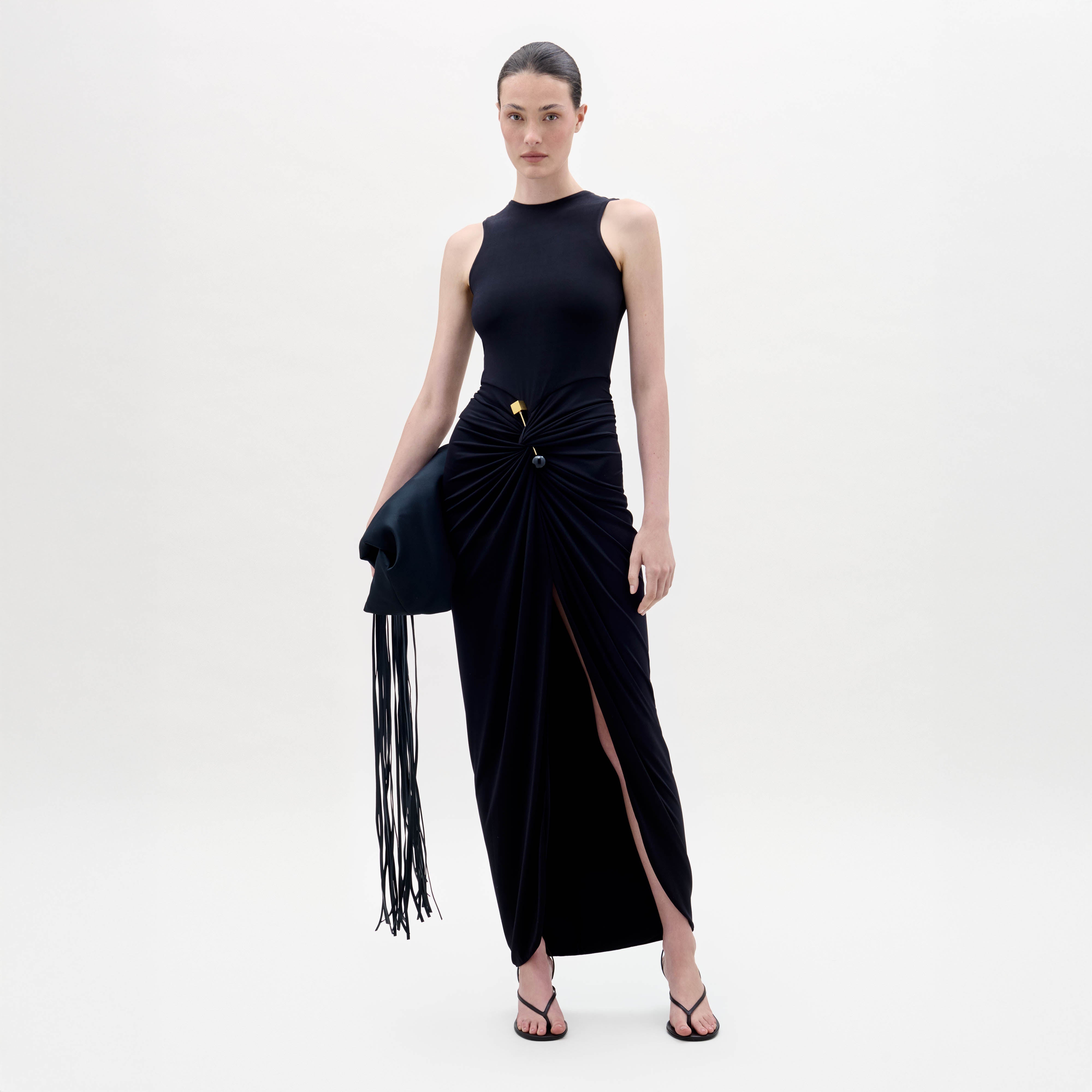 silvia tcherassi leonor cutout linen maxi dress Leonor Cutout Linen Maxi Dress By Silvia Tcherassi | Moda Operandi
