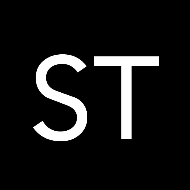 The letters "ST" are displayed in white on a black background for the Test-SIngular- Variant.
