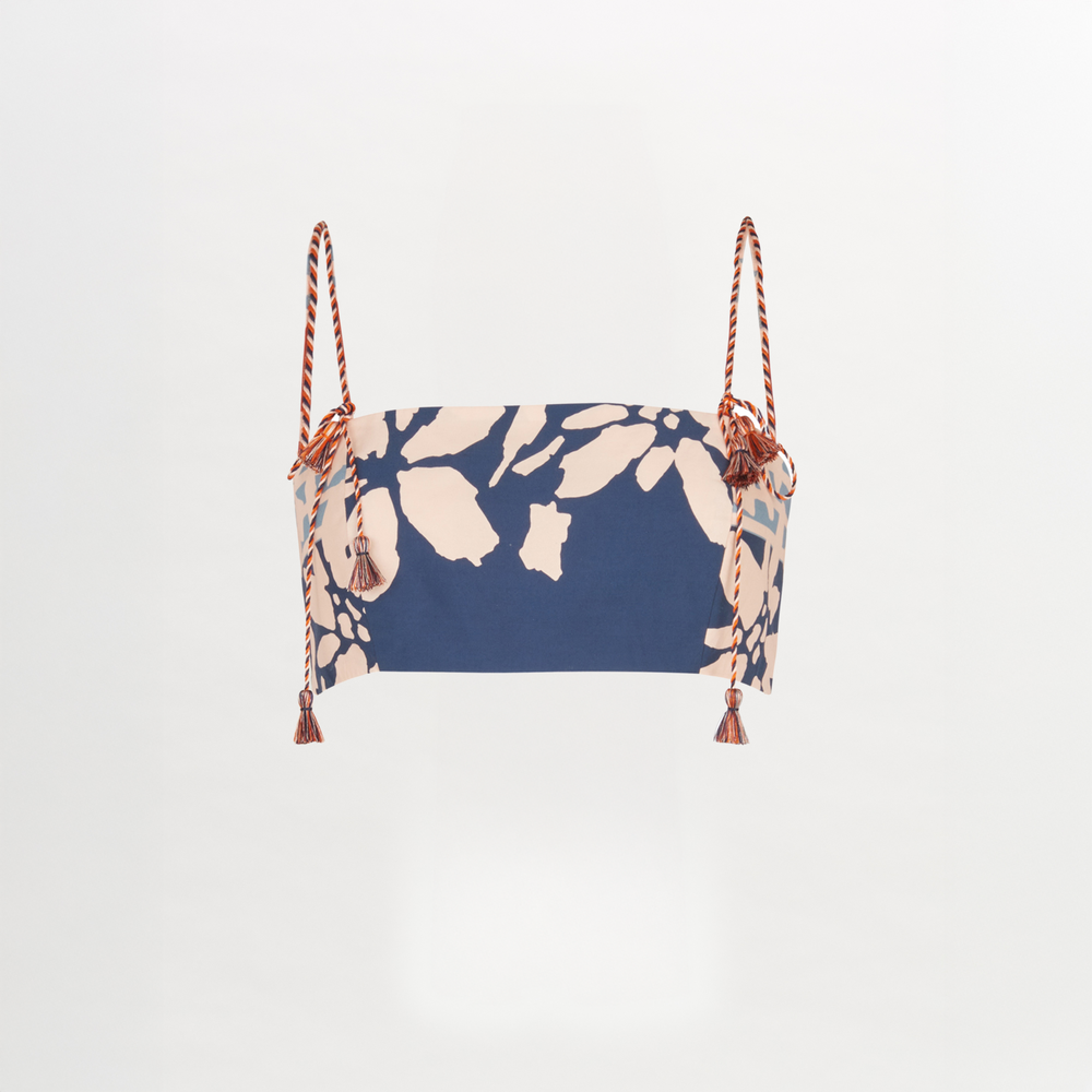 Fresco Bralette Top Celeste Orange