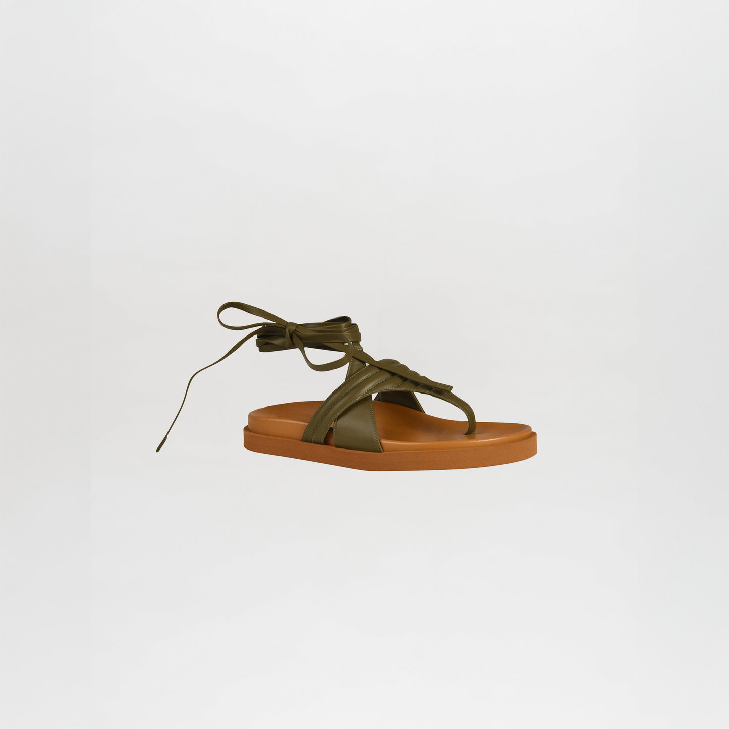 Silvia Tcherassi's Kristina Sandals Olive