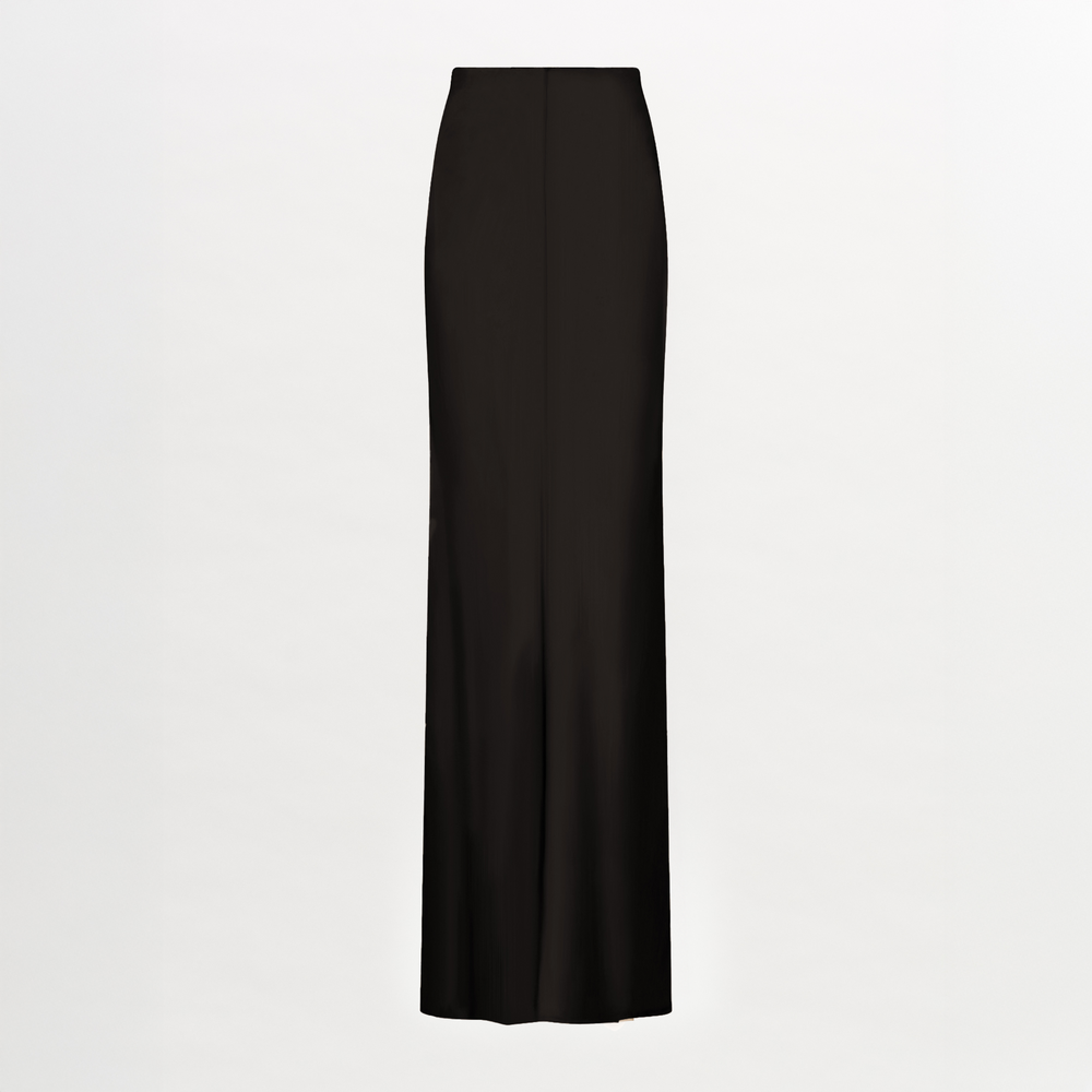 A Laurina Skirt Black with an invisible zipper on a white background.