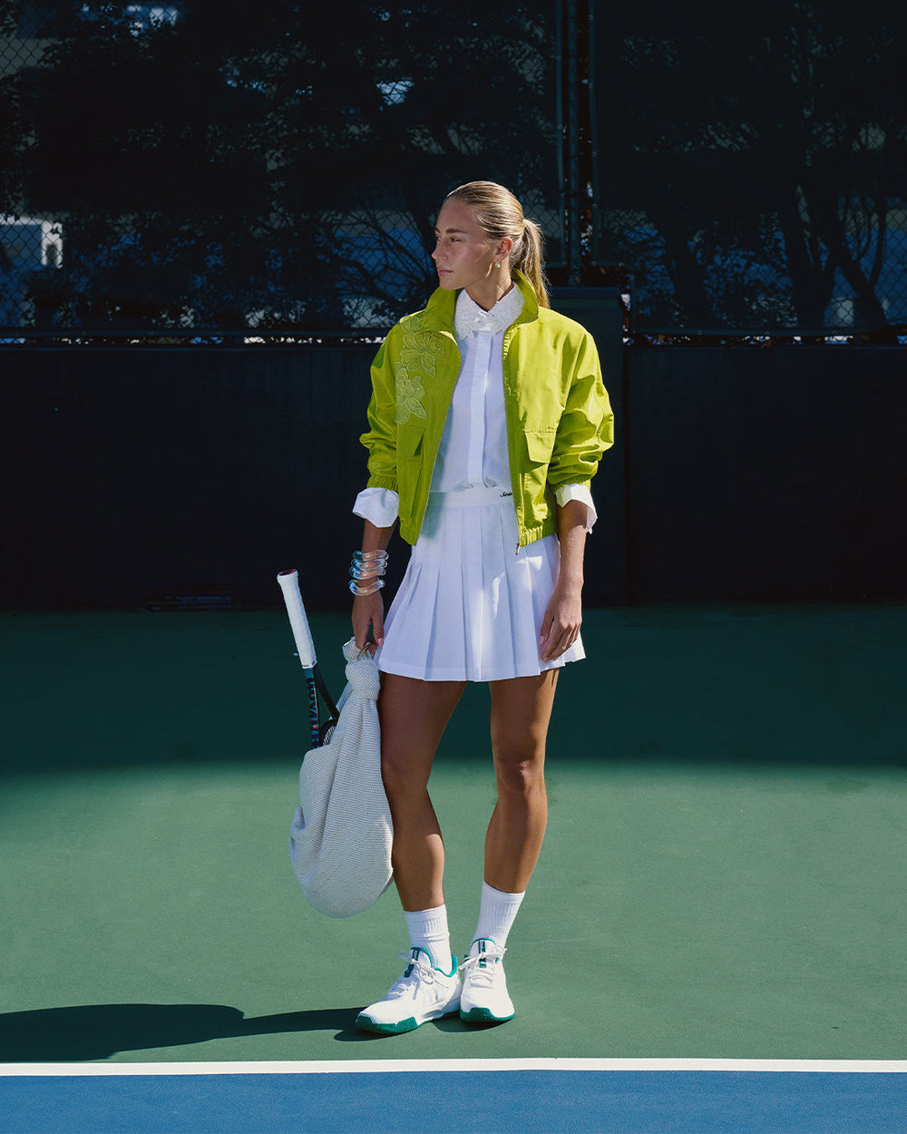 Olivia Elliott on the padel court
