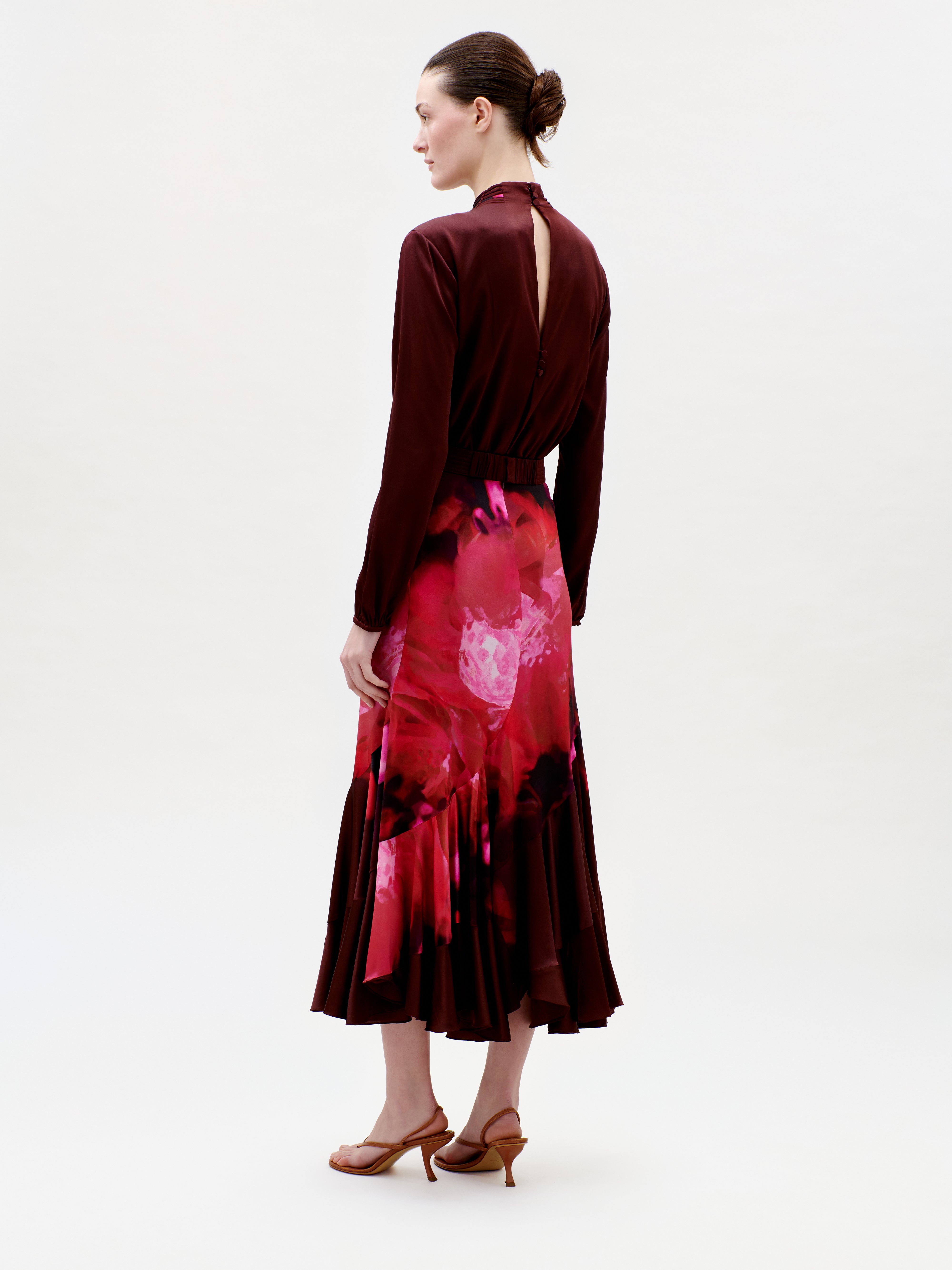silvia tcherassi burgundy dress Aiko Dress  Silvia Tcherassi Espaa