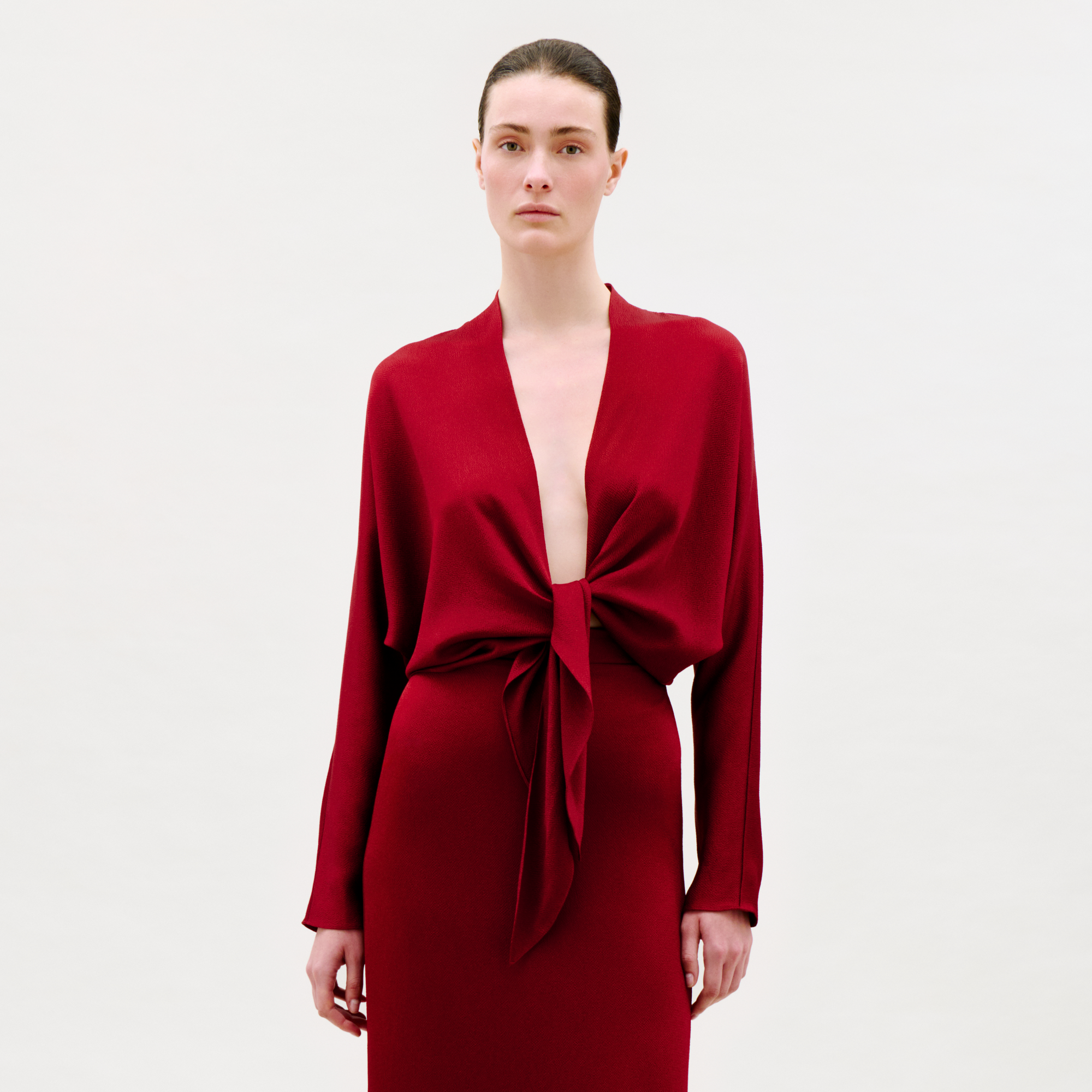 00___Reiko_Blouse_Burgundy_FALL_2026_FRONT