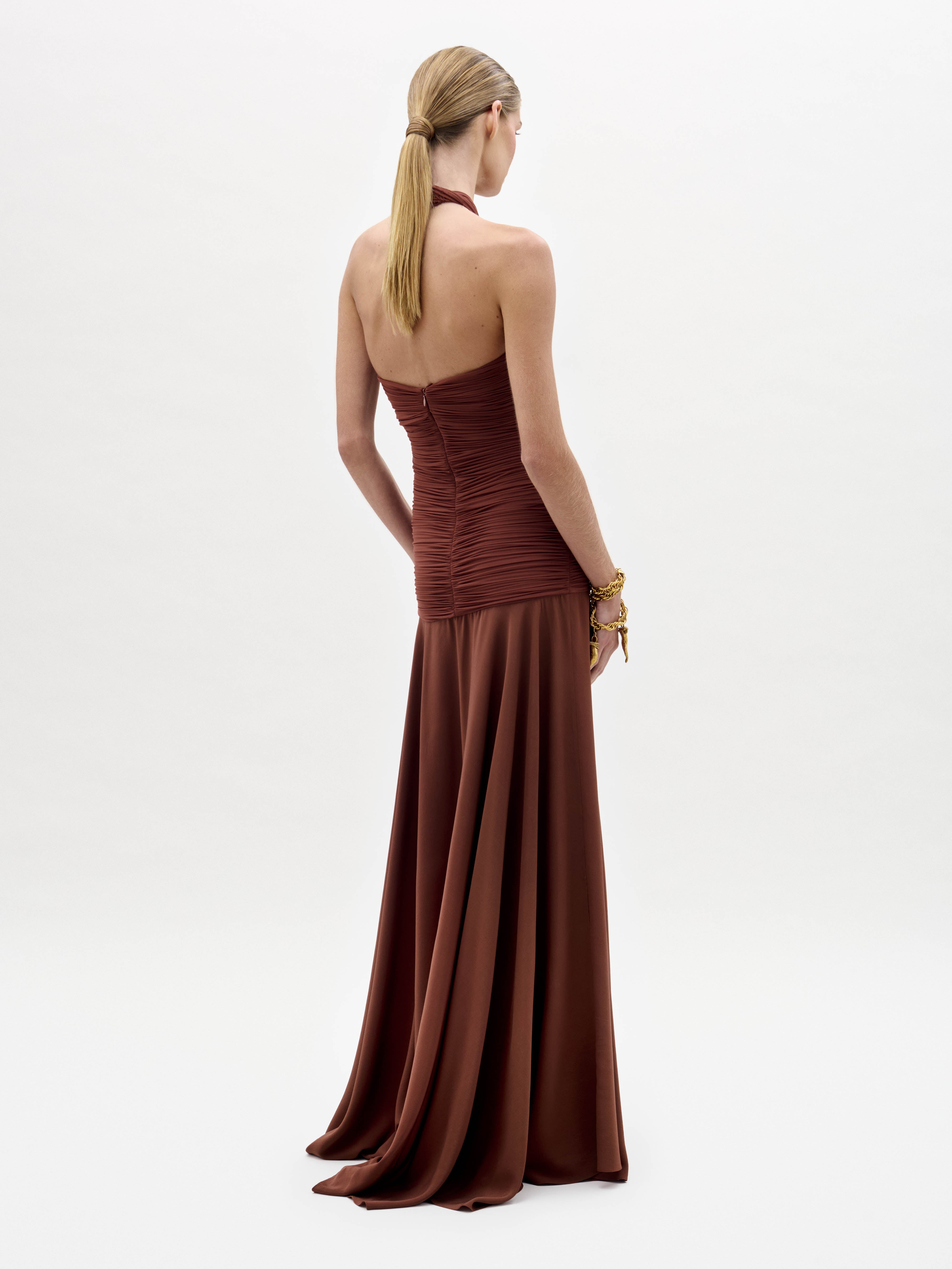 silvia tcherassi brown dress Silvia Tcherassi Fiore Tunic Dress Sand S