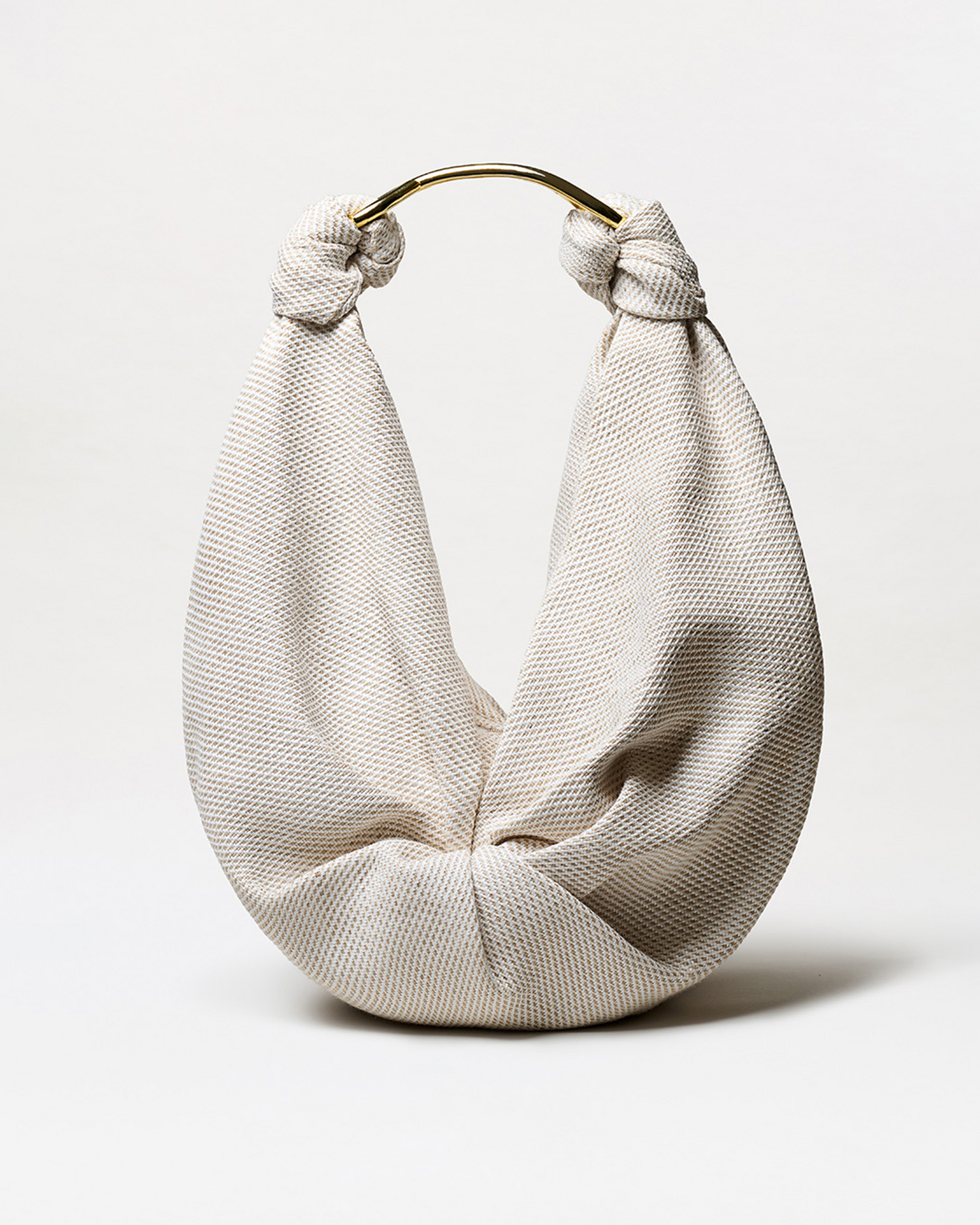 Beige woven The Sofia Tennis  on a white background