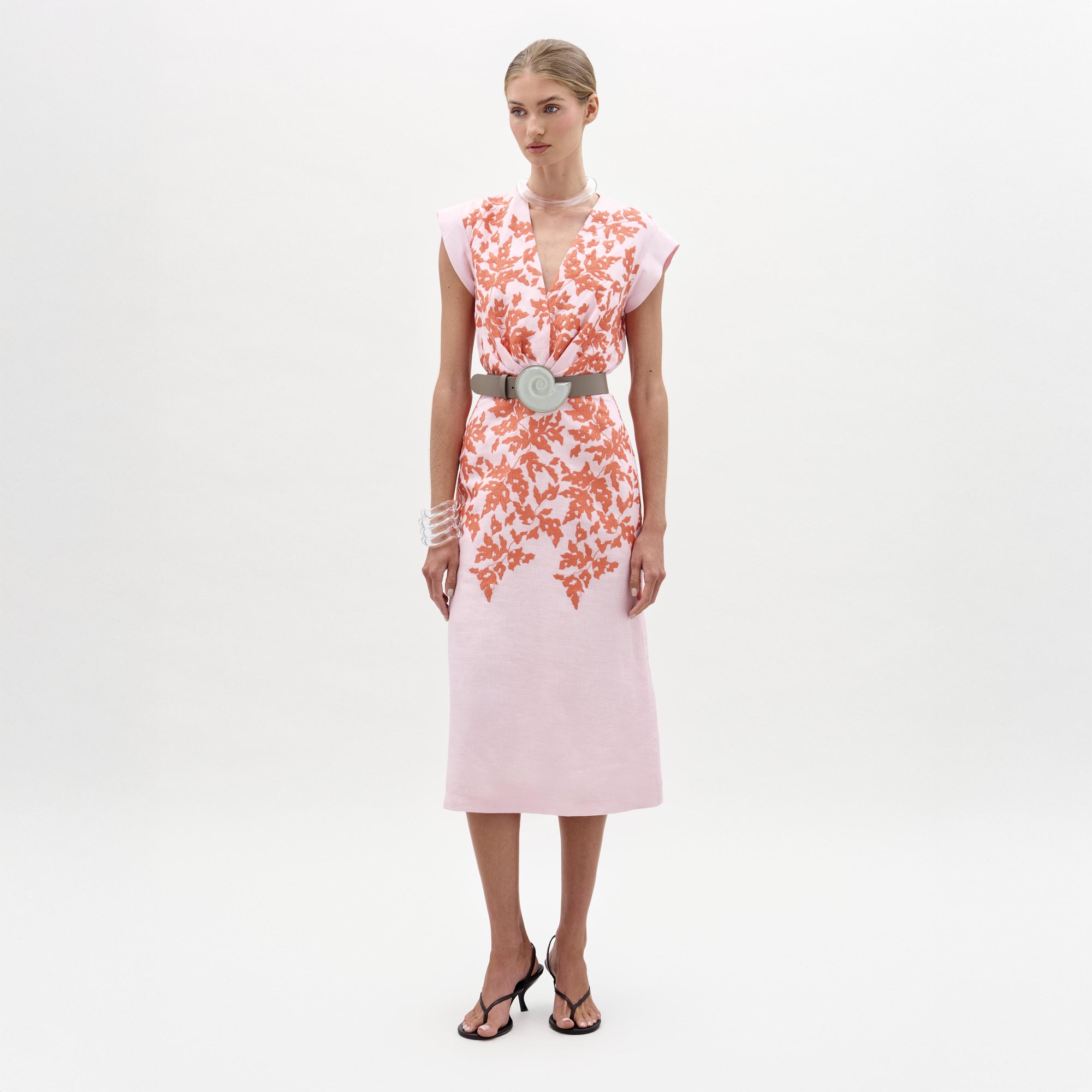 28___Olive_Dress___Pink_Orange_Embroidery___PRE_SPRING_2026_FRONT_8eddf6a4-9ae0-410b-bbaa-35e994c4651a