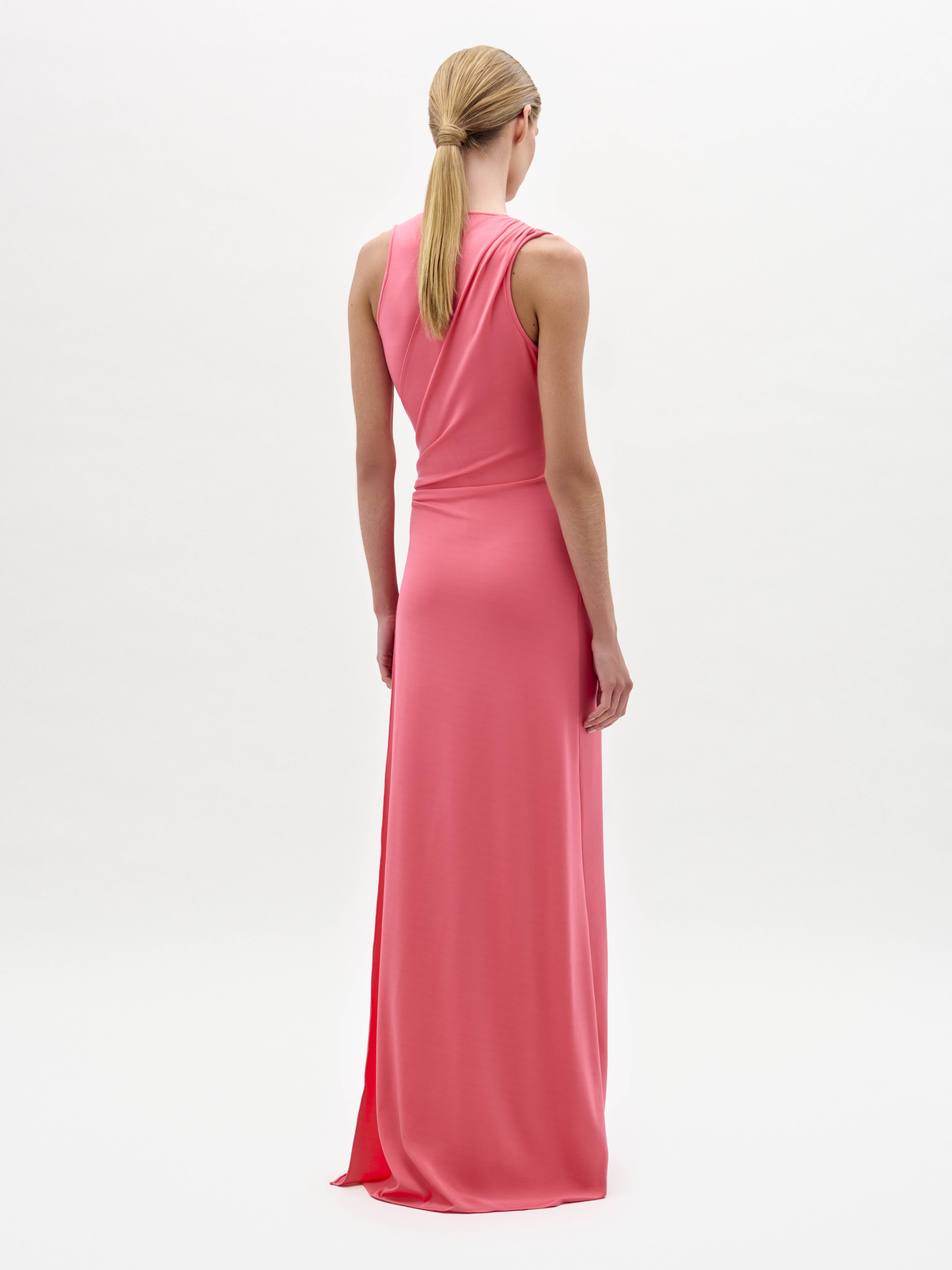 silvia tcherassi pink dress Silk Long Dress