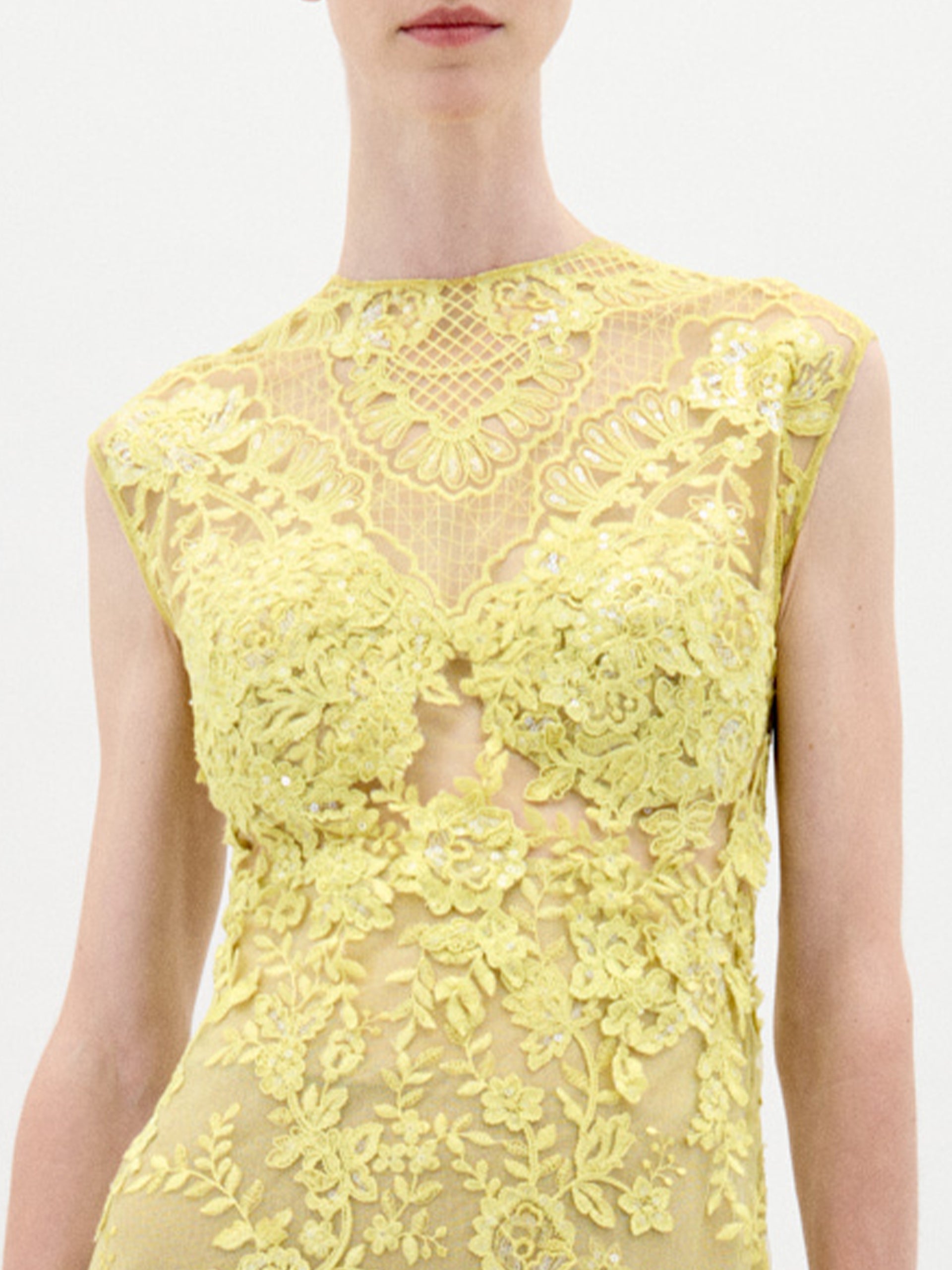 A person wearing the Aika Dress on a white background.