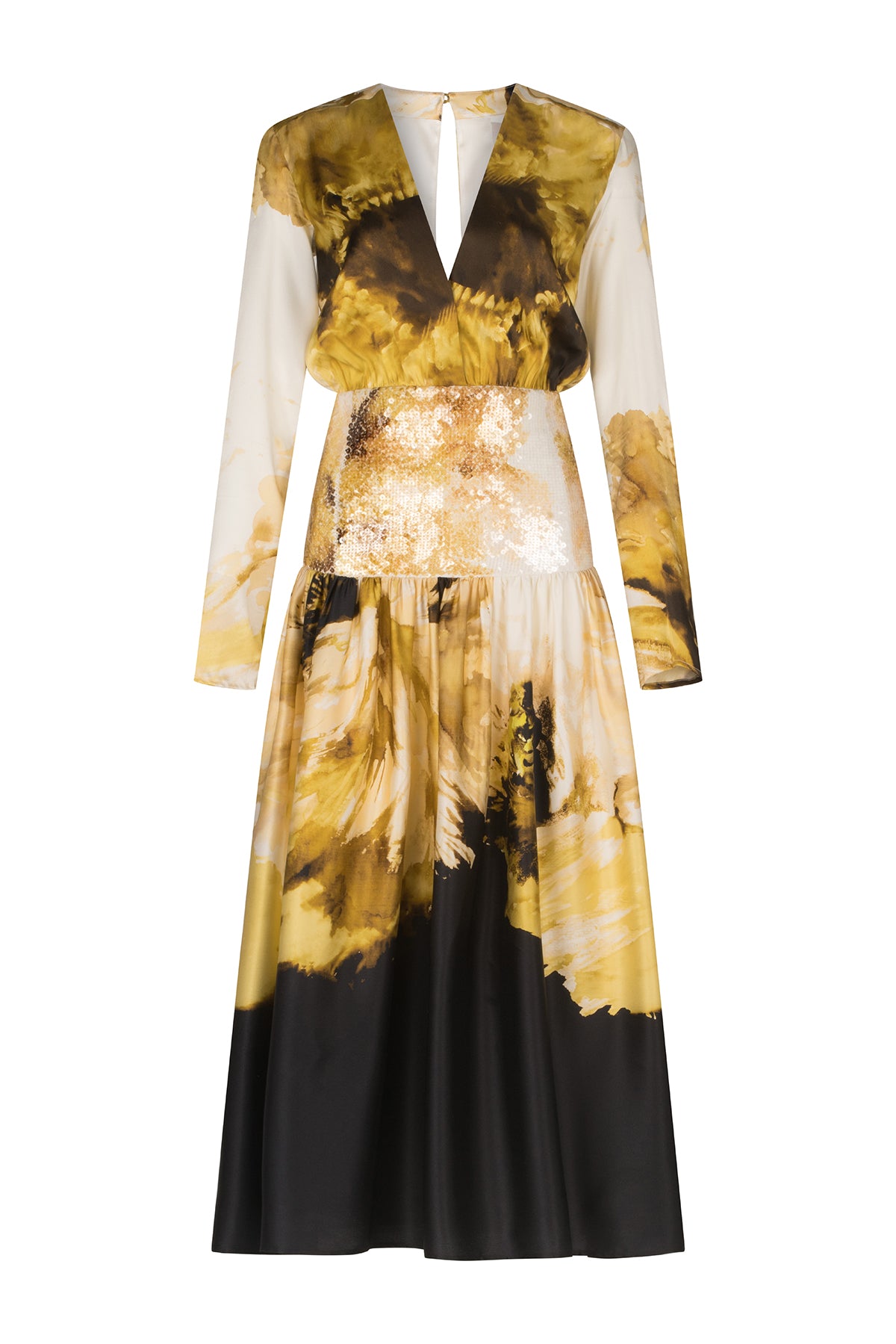 Azalena Dress Golden Peony – Silvia Tcherassi US