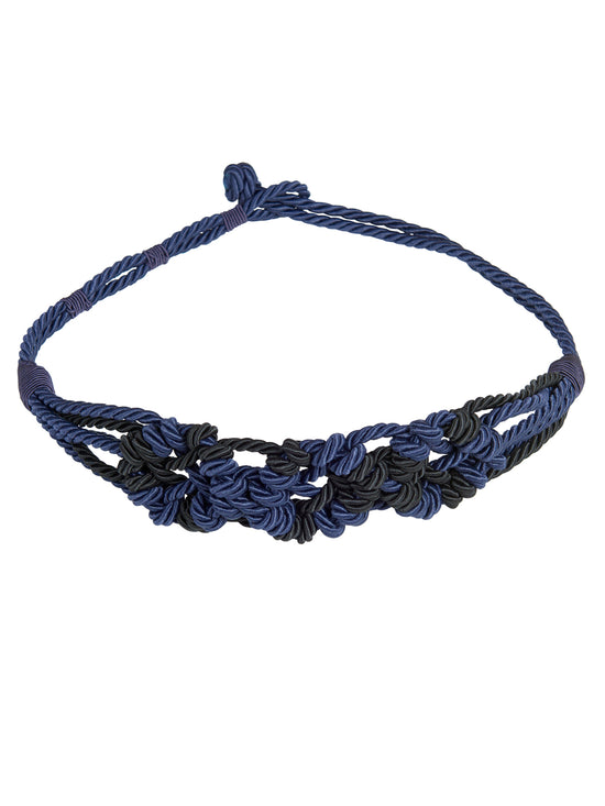 A Bresia Belt Navy on a white background.
