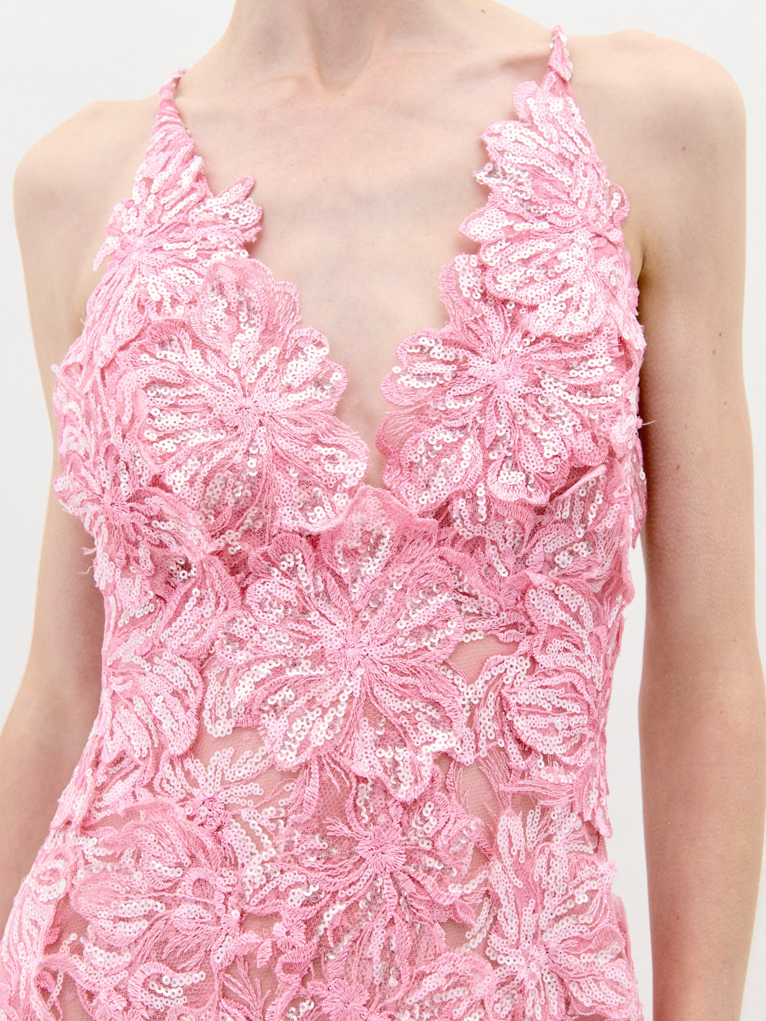 tahari pink lace dress TAHARI by ASL Glitter Lace Trim Metallic Ribbon Belted Dress Light Pink 18W - $150