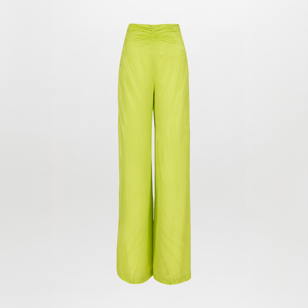lime green dress pants women's Casey Pant Verde – Silvia Tcherassi USA how to style lime green pants