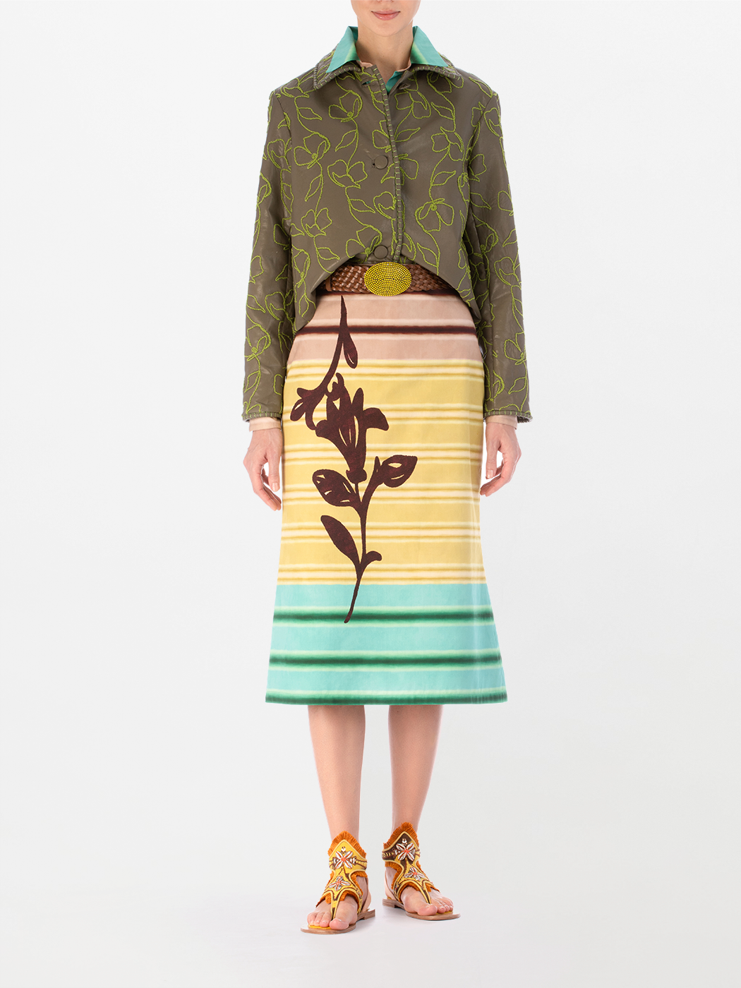 Columbia_Jacket_-_Forest_Green_Atira_Skirt_-_Meadow_View_Frontal