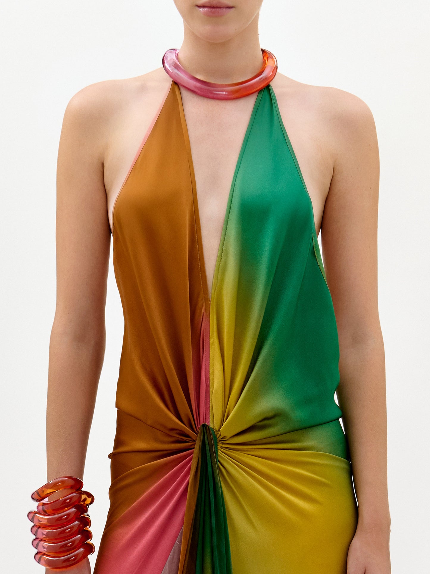 dixon halter dress SILVIA TCHERASSI Dixon Dress in Oasis