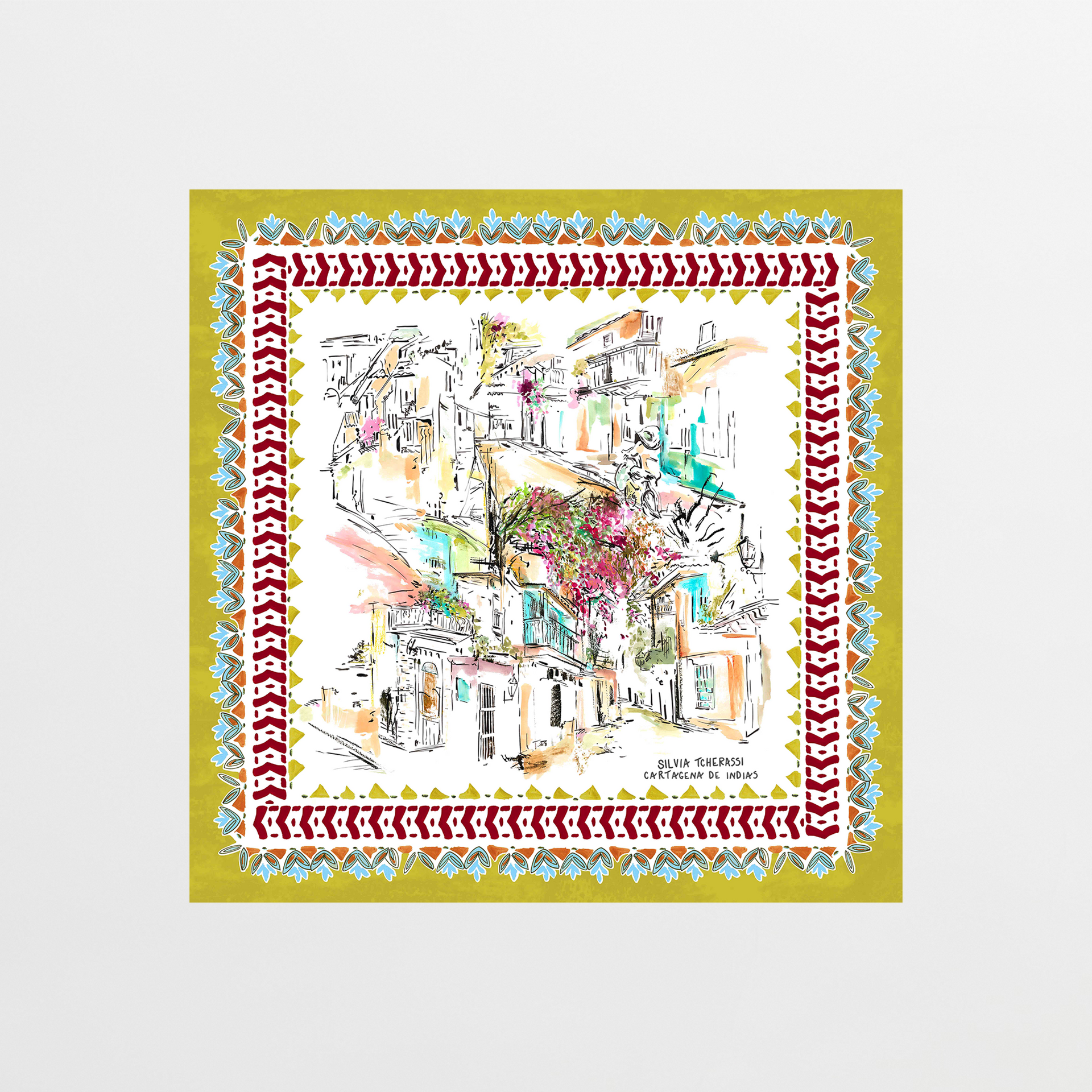 Callecitas De Cartagena Scarf – Silvia Tcherassi USA