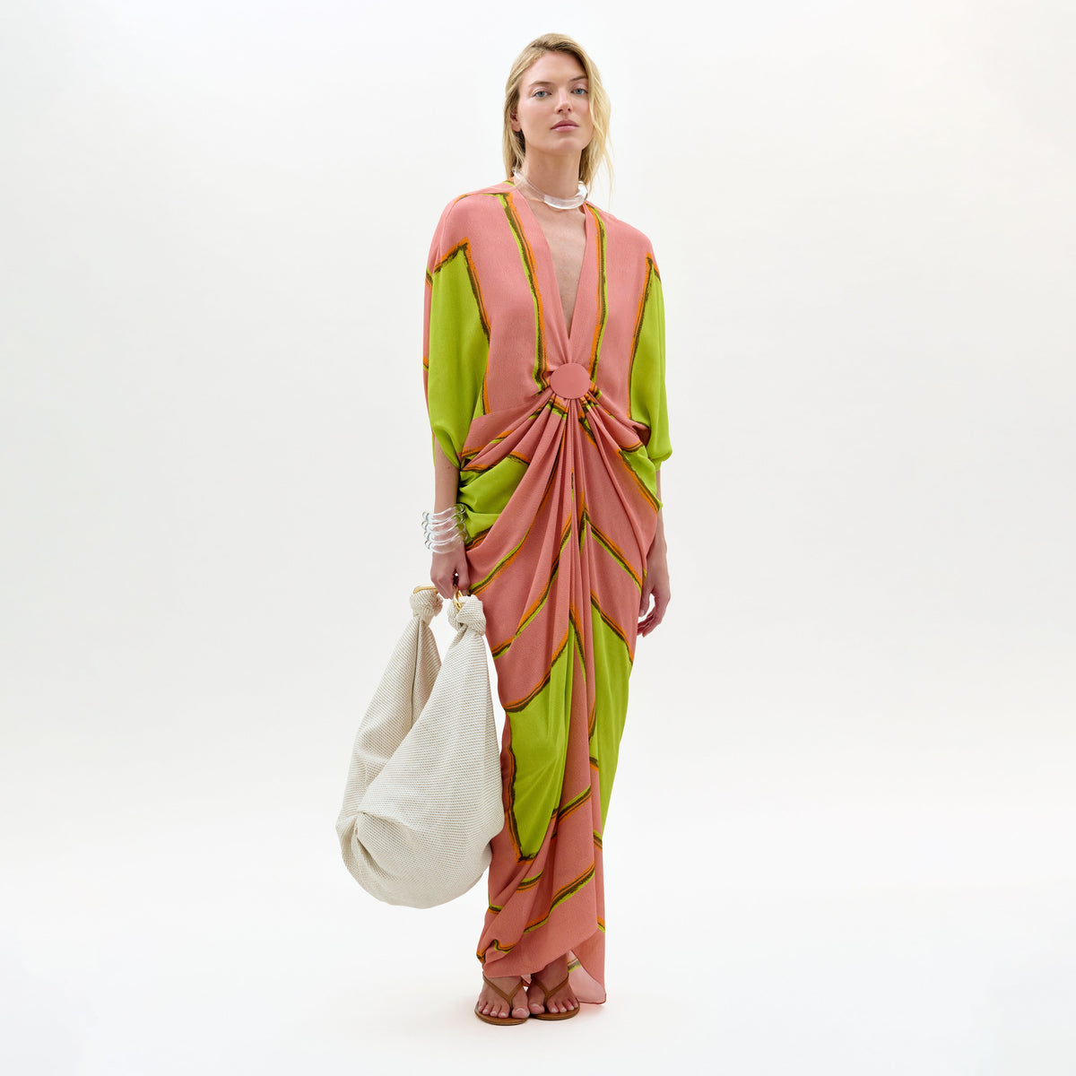 tunic maxi dress Fiore – Silvia Tcherassi USA t shirt dress shirt length modesty piece is L214051 Belsoie Tiffany Chiffon Size:6-12M (1-2 week wait)
