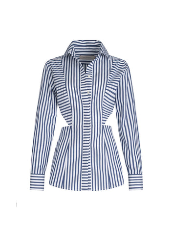 Fergie Top Blue Stripes – Silvia Tcherassi US