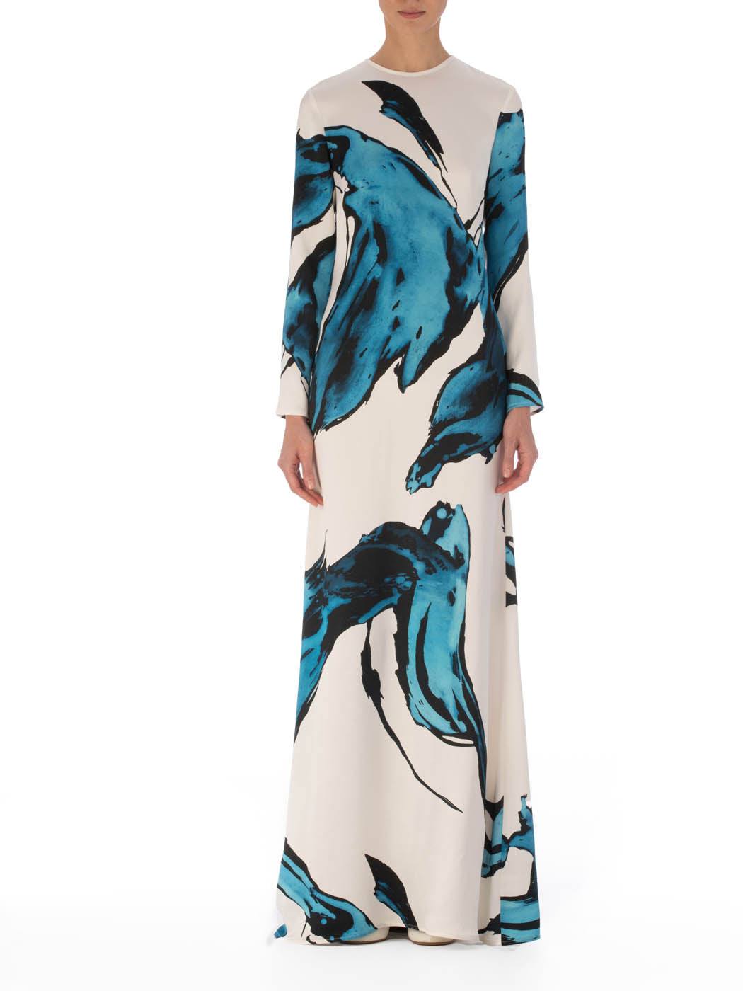 Ida Dress Multi Abstract Waves – Silvia Tcherassi US