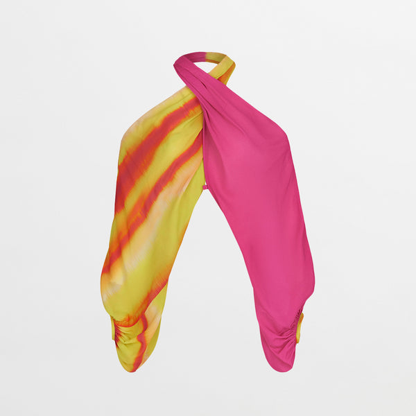 Juno Blouse Fuschia Lime Stripes – Silvia Tcherassi USA