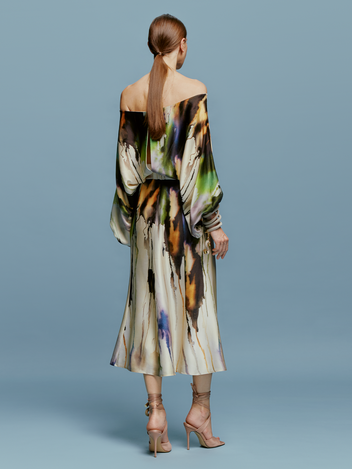 Silvia Tcherassi Kalani Dress Olive
