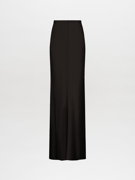 A Laurina Skirt Black with an invisible zipper on a white background.