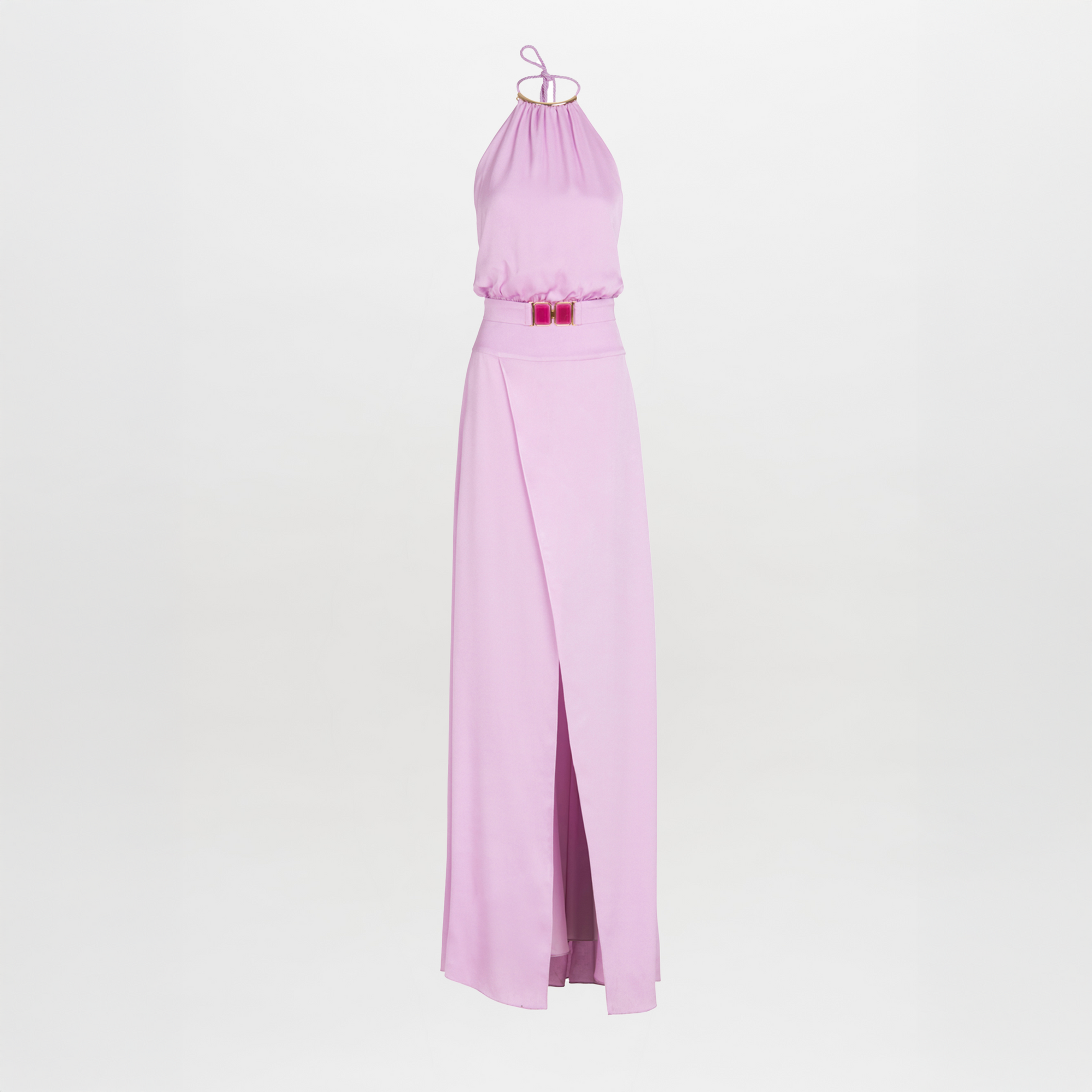 A woman in a Marie Dress Rose exudes femininity with a hint of sass.