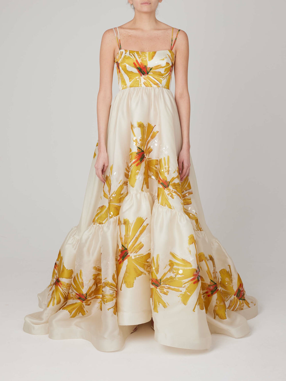Silvia Tcherassi's Amira Dress Canary Floral
