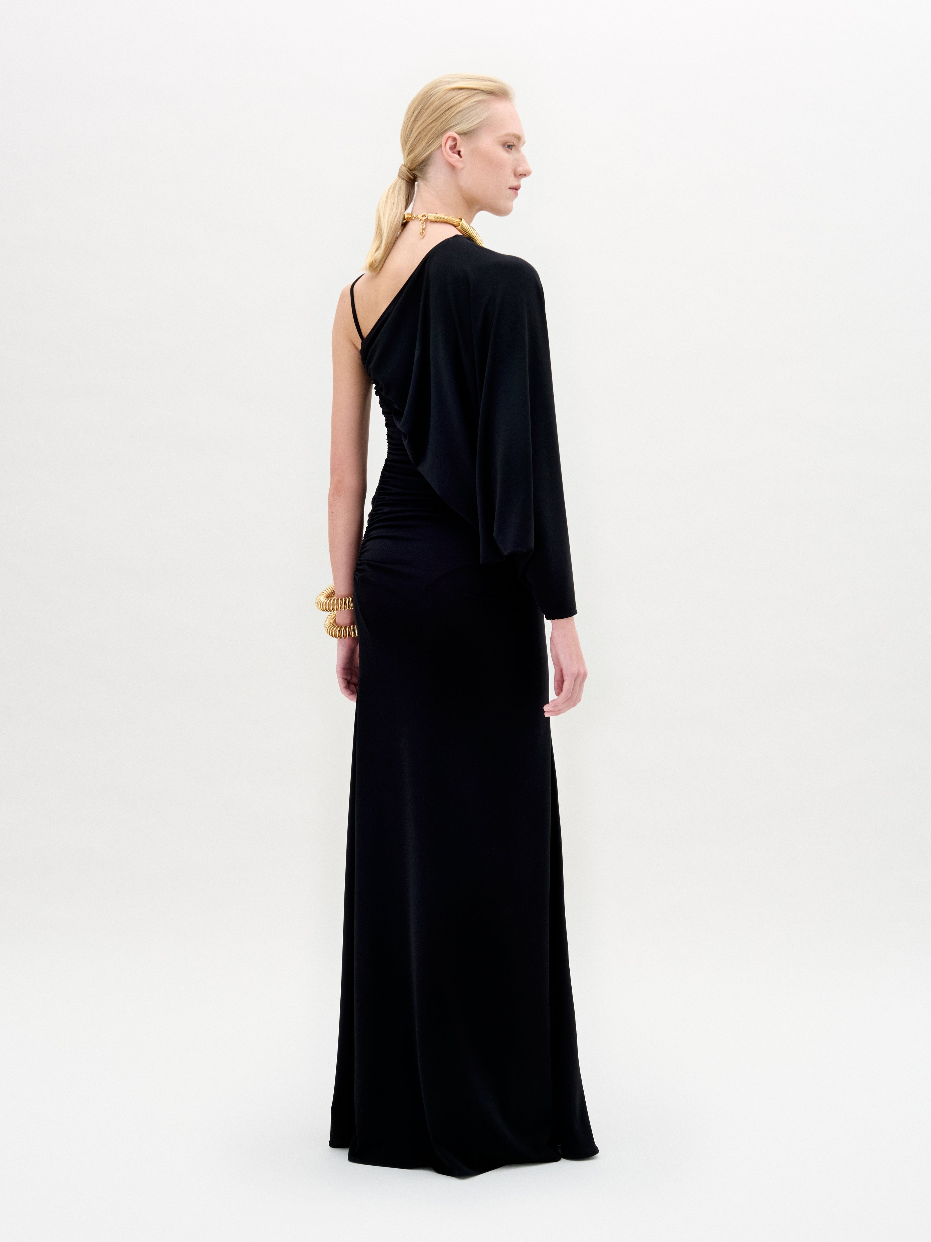 silvia tcherassi sherry silk maxi dress SILVIA TCHERASSI Sherry Dress in Pomegranate Abstract Flowers