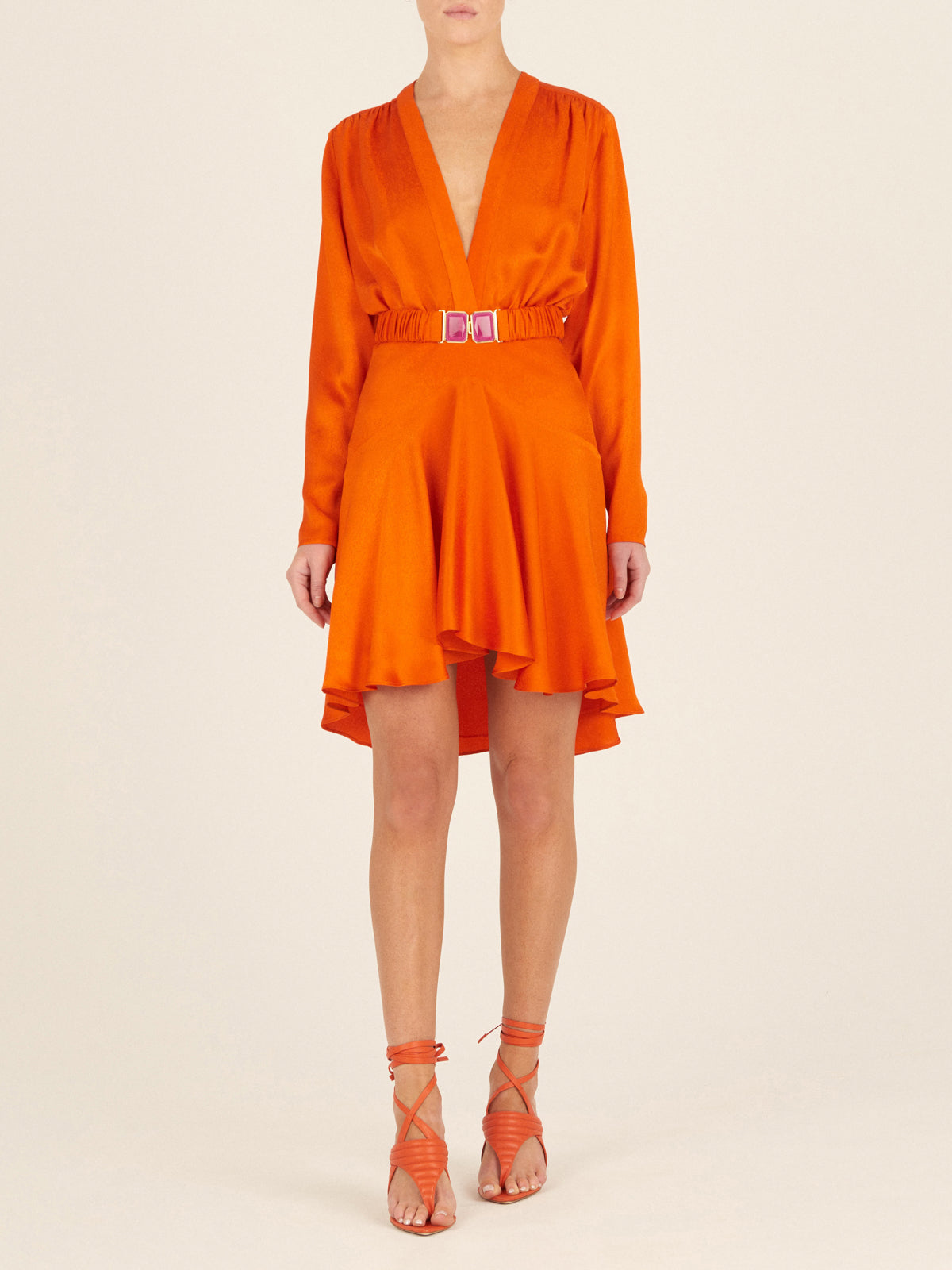 Silvia Tcherassi Thais crochet maxi dress - Orange