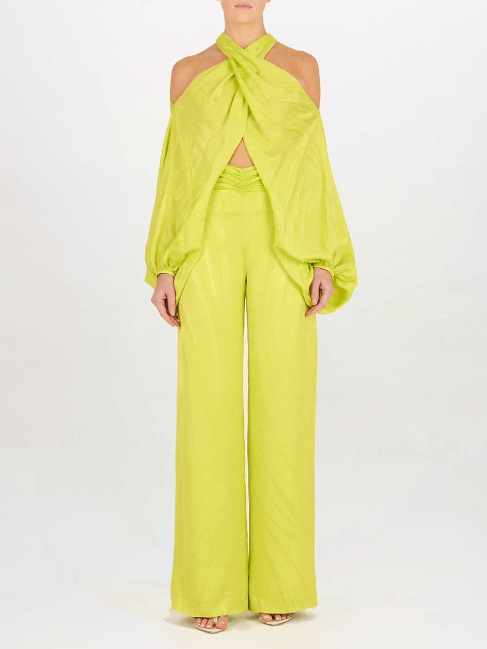 Juno Blouse Verde Lime