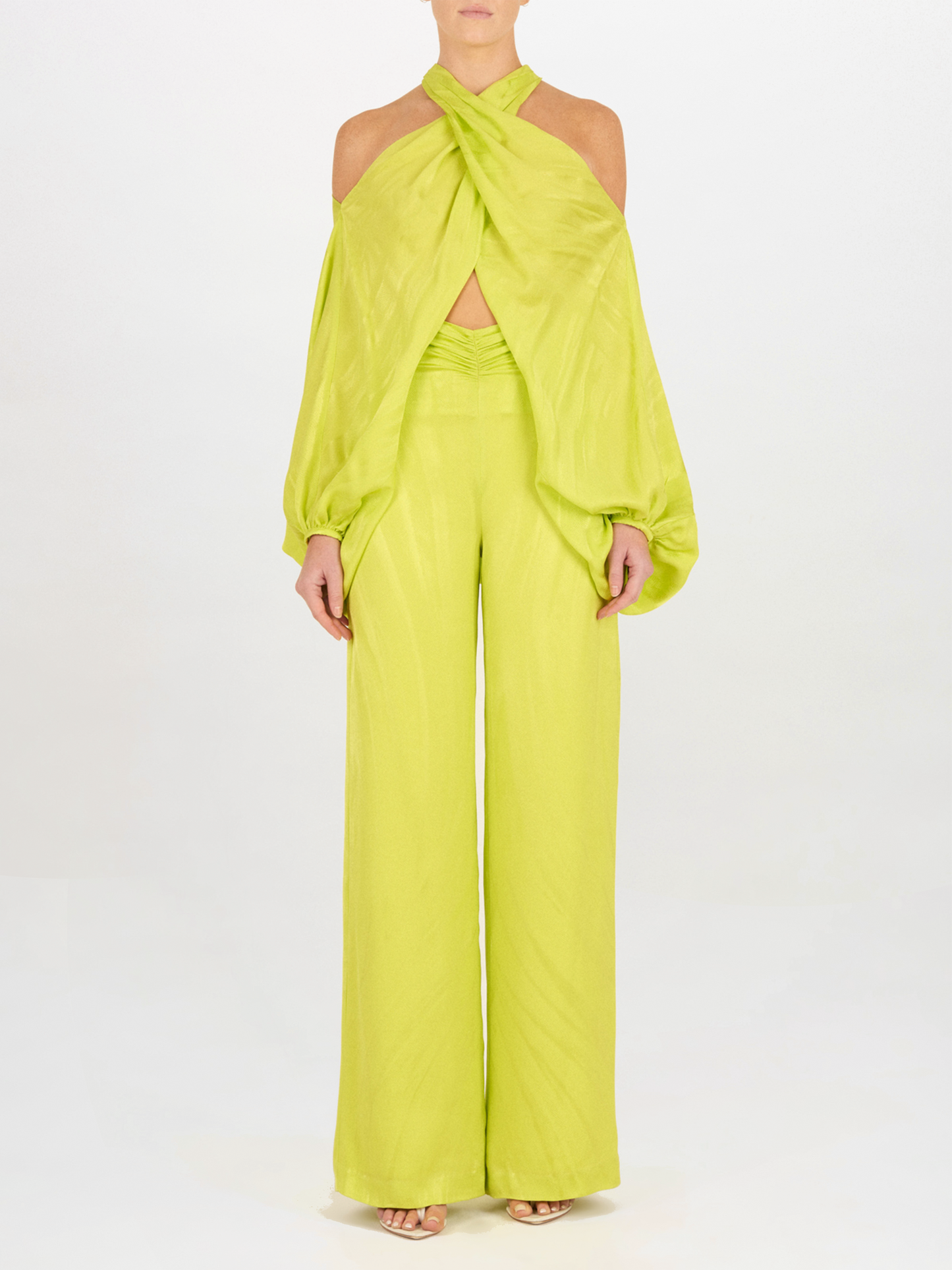 Juno Blouse Verde Lime