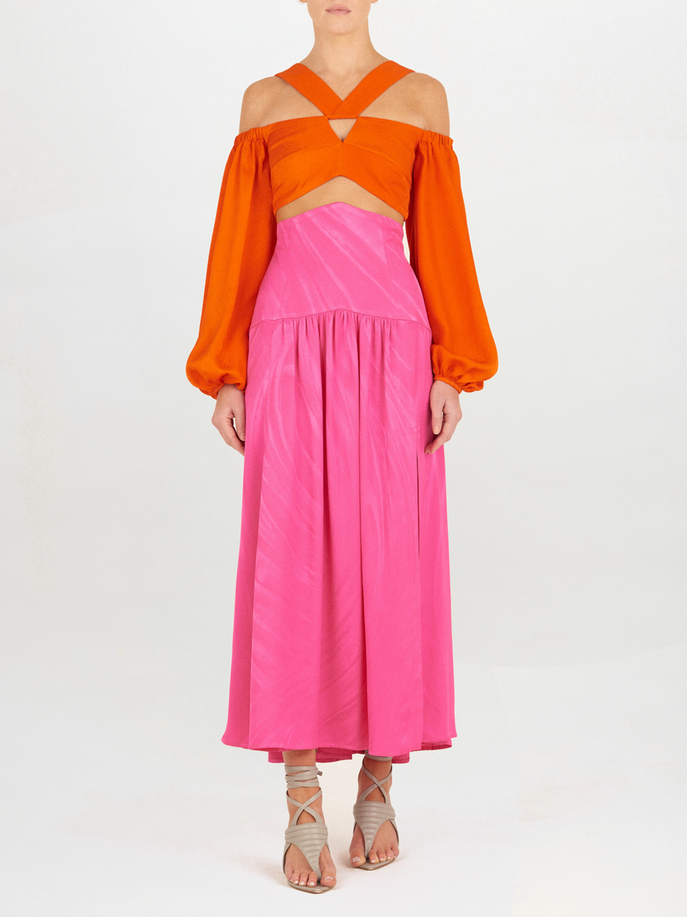 Carole Top Bright Orange