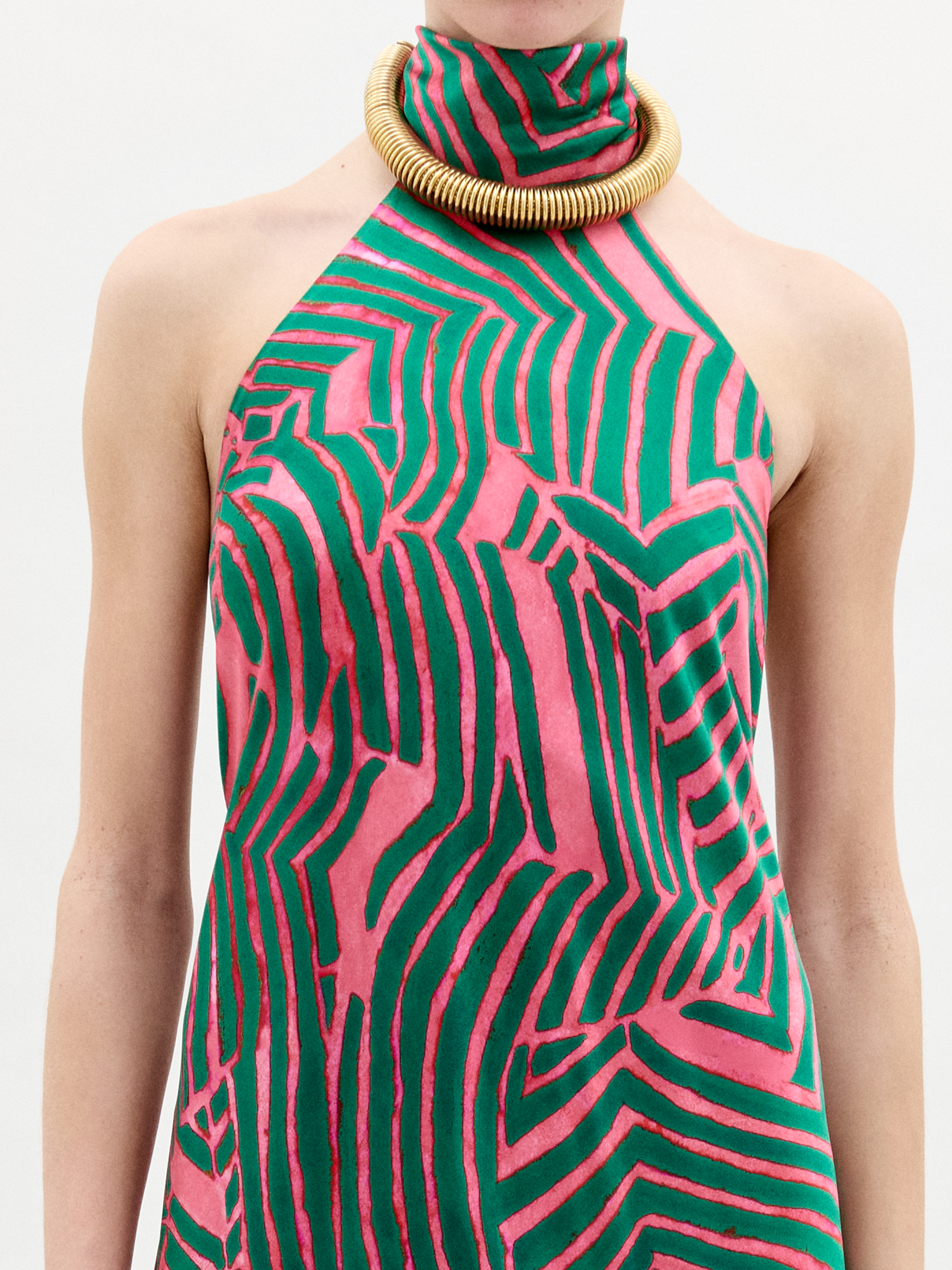 Tila Dress PINK GREEN ABSTRACT HOLIDAY CAPSULE Tila Dress PINK GREEN ABSTRACT HOLIDAY CAPSULE