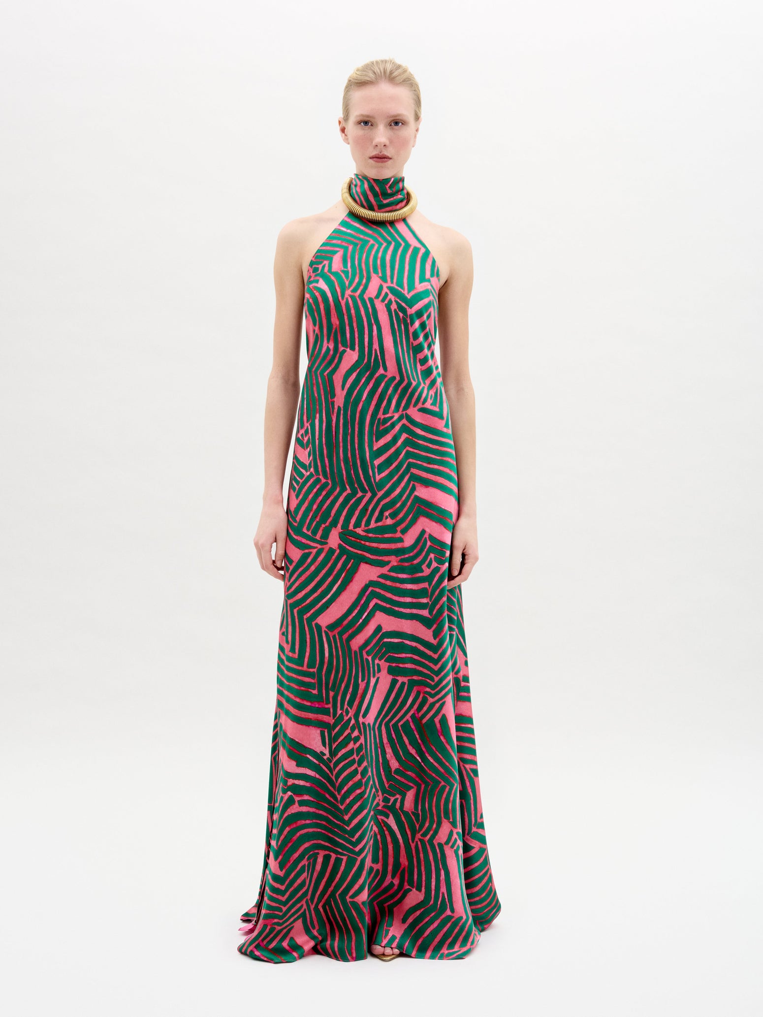 TILADRESS-PINKGREENABSTRACT_Front_HolidayCapsule2025