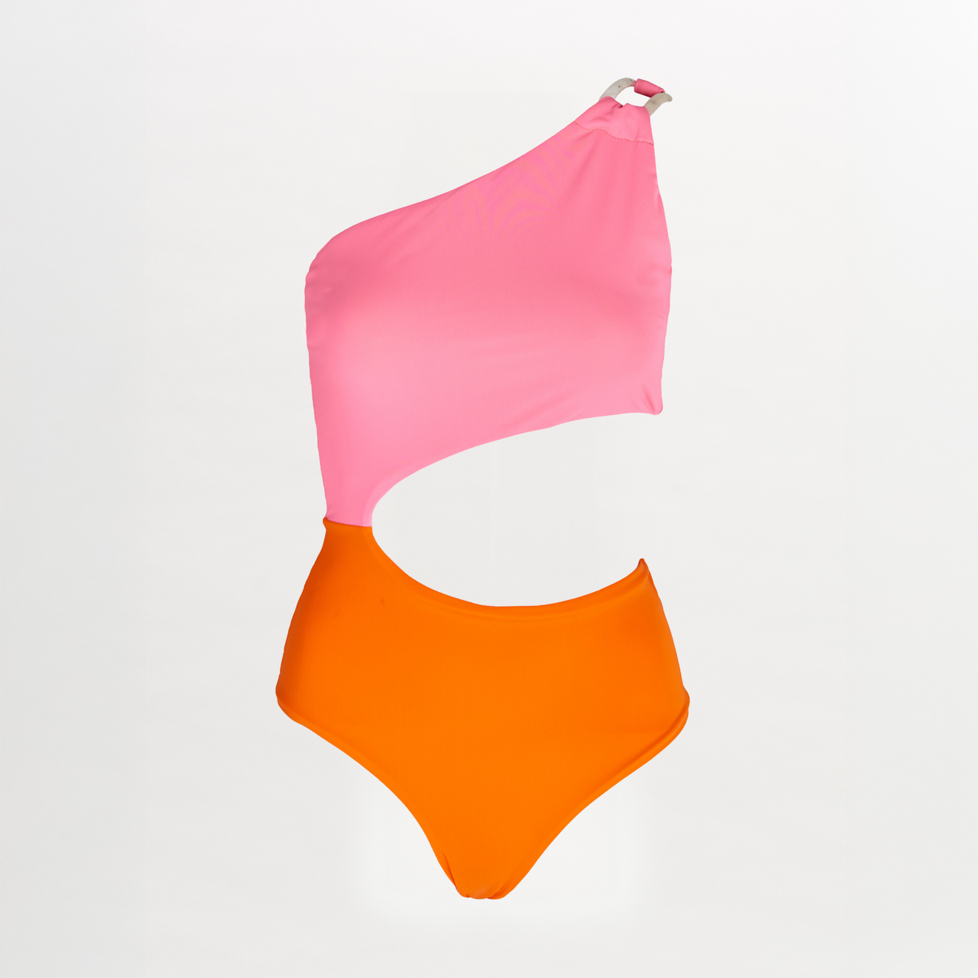 A Tropea One Piece Pink Orange with jeweled details.