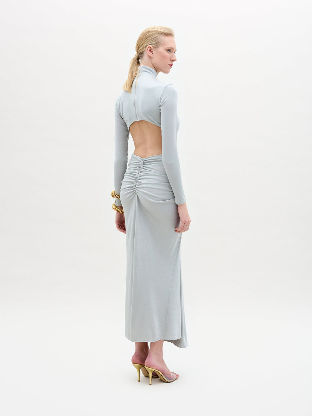 VENUSDRESS-SILVER_Back_HolidayCapsule2025