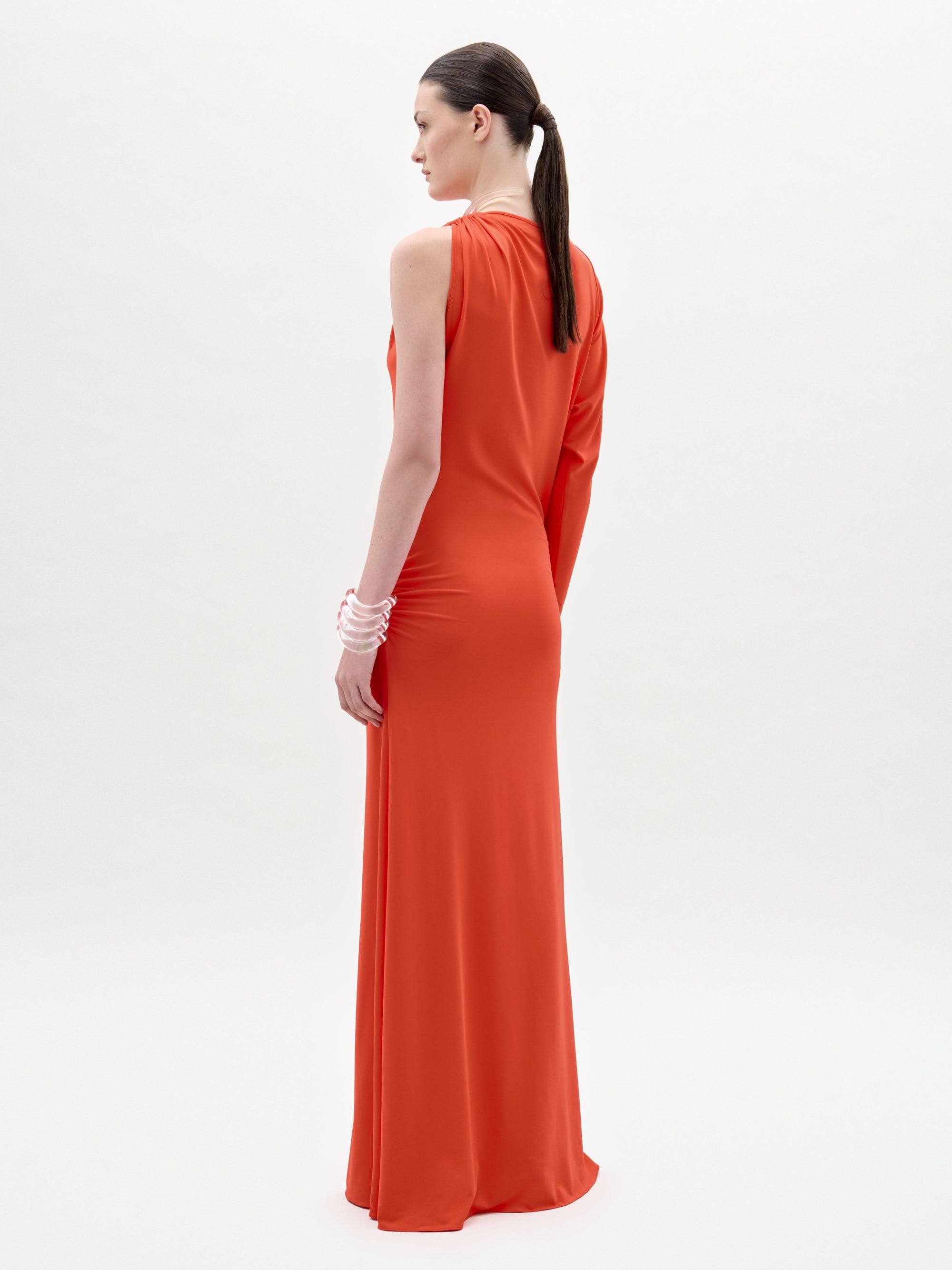 VirnaDress_Tangerine_ObaChocker_Clear_OliBracelet_Clear__SPRING2026_BACK