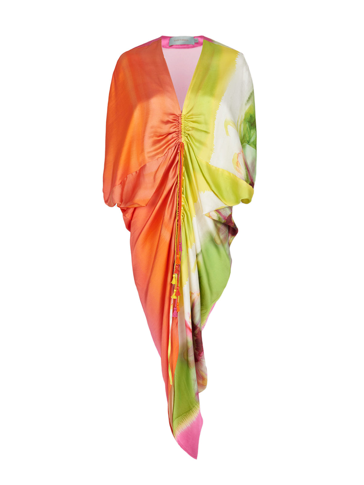 Cloister Dress Floral Gradient Rainbow